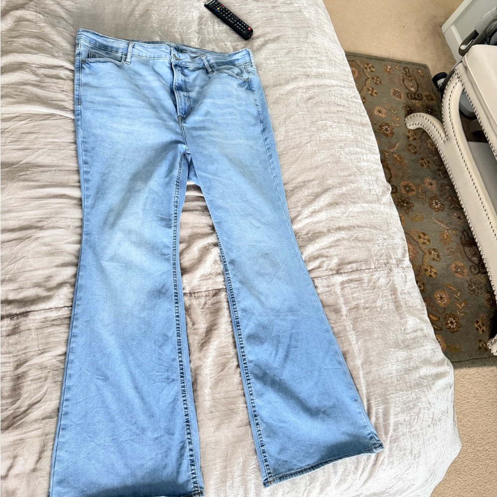 Old Navy Sky Blue Wide Leg Women's Jeans